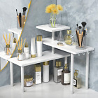 Bathroom Countertop Organizer Corner Shelf - 3 Tier Adjustable Bamboo Rack