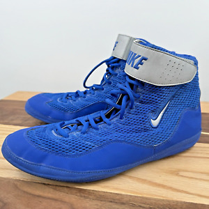 Nike Inflict Blue Lace Up Athletic Wrestling Sneaker Shoe 325256-401 Men Size 12