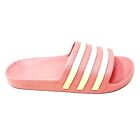 Adidas Adilette Aqua Mauve Pink White Womens Swim Slides Sandals GZ5877