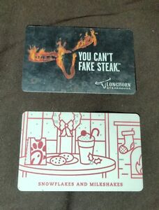 New Listing1 Longhorn Steakhouse Gift Card $50 & 1 Chick Fil A Gift Card $20 Lot