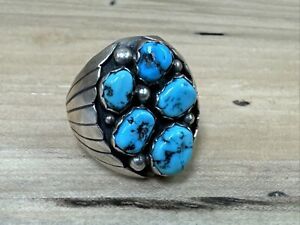 old indian pawn navajo turquoise Ring Size 9.75 23.8g Ip36