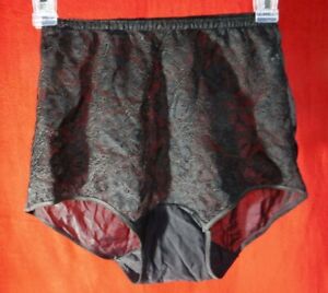 Vtg Double Layer Nylon Wide Crotch See Thru Lace Front All Nylon Kayser Panties 