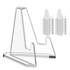 New ListingCoin Stand Mini Acrylic Easel Stands Coin Display Easel Holder for Display