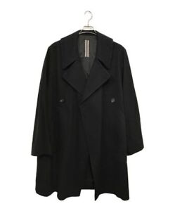 RICK OWENS Men's Coat Drella Parka Black Italy Size:48 RU20F3978-WCF/4897