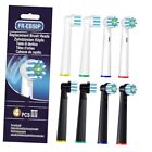 Replacement Brush Heads Compatible with Oral B Pro 1000 4 Black+4 White