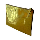 KATE SPADE Metro Spade Cosmetics Makeup Bag Gold Heart Zip Large Pouch WLRU2628