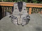 MOLLE II ACU Fighting Load Carrier VEST w/ 2 Triple Mag Pouches FLC US Army EXC
