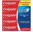 Colgate Cavity Protection Toothpaste with Fluoride, Regular Flavor, 8 oz., 5 pk.