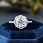 2Ct Asscher Cut Lab-Created Diamond Women's Wedding Ring 14k White Gold Plated