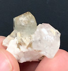 68 Grams yellowish Apatite with Morganite on Matrix from Skardu GB Pakistan.
