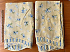 WAVERLY FAIRFIELD BUTTERCREAM TWO Valances Scalloped Striped Edges 77
