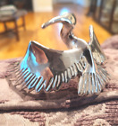 Large Sterling Silver  Italy Pin/Brooch Bird Of Raptor 57.3 Grams 7x3