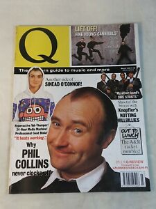 Q Music Magazine Phil Collins Sinead O'Connor Dire Straits Mar 1990 # 42