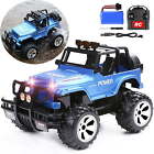 Blue High Speed Remote Control Car RC Jeep Monster Truck  Off Road Vehicle RC Cr