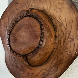 Vintage Mexican Tooled Hat