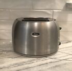 Oster 2-Slice Toaster Brushed Stainless Warm Defrost Bagel Cancel Browning