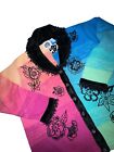 Storybook Knits Floral Cottagecore Whimsical Sweater Ombre Cardigan Size 2X NWT