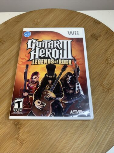 New ListingGuitar Hero III 3: Legends of Rock Not for Resale Nintendo Wii Complete CIB
