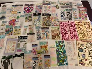 60 PACKS SCRAPBOOKING STICKERS - JOLEE, STICKO AND more LOT #B2
