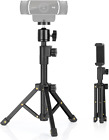 Webcam Tripod Stand Adjustable Small Desktop Stand for Webcam Phone Camera