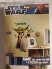 Star Wars YODA Giant Peel & Stick Wall Decal + 5 Wall Decals