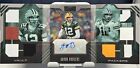 2022 Panini Playbook Aaron Rodgers Vault /25 Tri Fold Booklet Auto 8 Patches