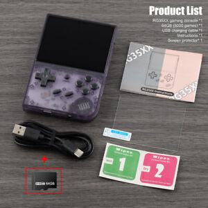 ANBERNIC RG35XX 3.5 Inch IPS Retro Handheld Game Console Linux 64G XMS Gifts US