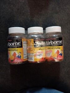 3 Airborne Vitamin C Immune Support Berry Flavored 750mg Gummies -(K60)