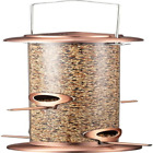 New ListingMetal Bird Feeders Metal Bird Feeder Copper for Outdoors Hanging All Metal Coppe
