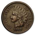 1869 Indian Head Cent XF