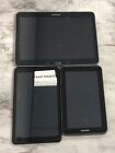 -LOT OF 3 SAMSUNG GALAXY TABLETS (T530NN/T387V/GT-P3113) FOR P@RTS OR REP@IR
