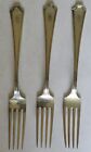 Fairfax By Durgin Sterling Silver Set of 3 Dinner Forks 7 7/8