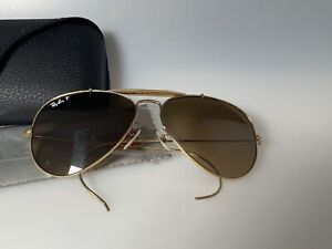 Vintage B &L Ray-Ban Outdoorsman 1/30  10 K GO Aviator 58mm Polarized Sunglasses