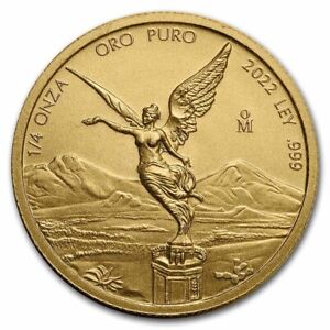 LIBERTAD MEXICO 2022 1/4 oz BU Gold Coin