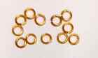 NOS Antique Vintage Yellow Gold GF Jump Rings 12/order 4.5 mm diameter #KD