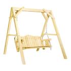 Montana Woodworks Homestead Wood Lawn Swing with 