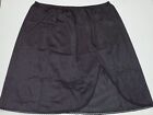 Vintage Half Slip Black Lace Cabernet Lingerie Skirt Knee Nylon L 20