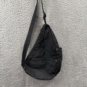 Ameribag Healthy Sling Shoulder Back Bag Black Nylon Large Backpack Pockets