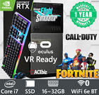 Gaming PC i7 SSD nVidia RTX 4060 GTX 1070 1060 Desktop Computer VR Ready