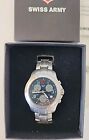 Victorinox Swiss Army Watch Mens Officers Sapphire Crystal Blue Stainless Chrono