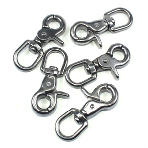 Stainless Steel Lobster Clasps Swivel Eye Snap Hook Trigger Hook Clips Keychains