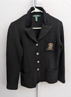 Lauren Ralph Lauren Wool & Cashmere Black Sweater Blazer w/ Crest Petite M