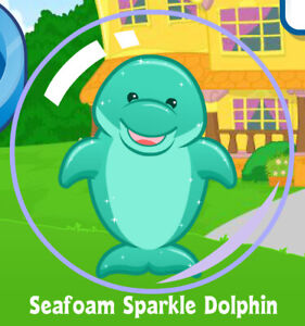Webkinz Seafoam Sparkle Dolphin **Code Only**