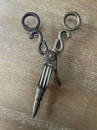 Cool Vintage Brass 🕯️Candle Wick Cutter Scissors Snuffer Trimmer Tool