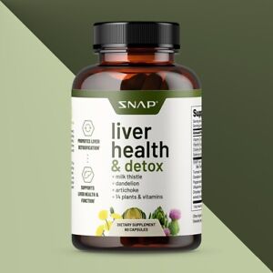 Liver Health Support Supplement - Liver Cleanse Detox & Repair (60 Capsules)
