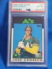 JOSE CANSECO 1986 Topps TRADED #20T Rookie  RC PSA 8 A's
