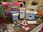 1998 Barbie So Real So Now Kitchen Stove/Oven, Sink, Fridge & Accessories BOX