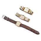 Lot of 3 Vintage Hamilton & Elgin 10KT Gold Filled Men's Hand Wind Watches