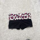 Victoria Secret Pink Fold over Micro Mini Cheetah Printed Shorts Size Small