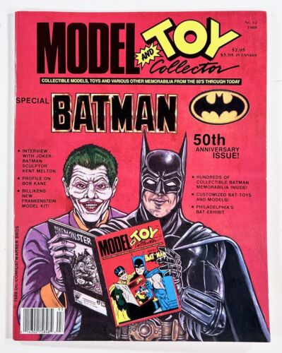 1989 MODEL & TOY COLLECTOR #12 BATMAN ISSUE interviews BOB KANE custom toys &c